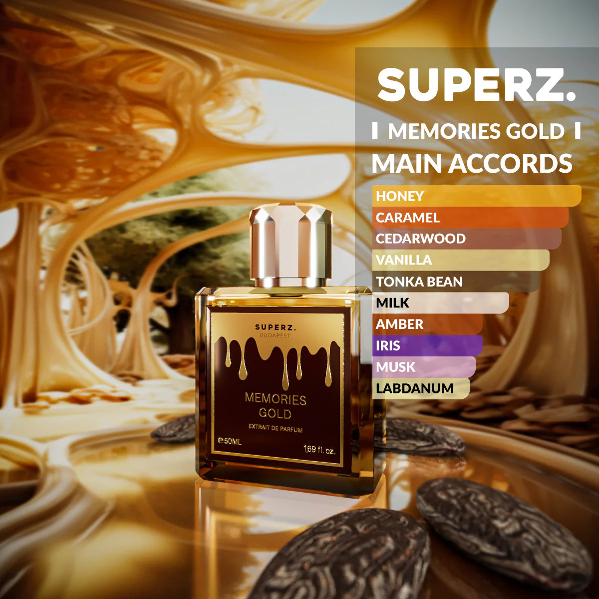 Memories Gold - 50 ml Extrait De Parfum - Unisex