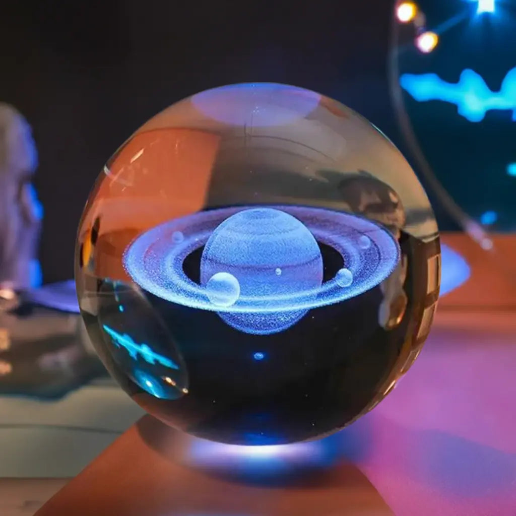 Crystal Galaxy Glowing Planetary Lamp Ball